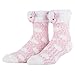 Cozy Christmas and Furry Critter Socks with Santa, Reindeer and More! Soft and Plush Socks for Women (Lamb)