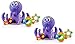 Nuby Octopus Hoopla Bathtime Fun Toys, Purple (Pack of 2)