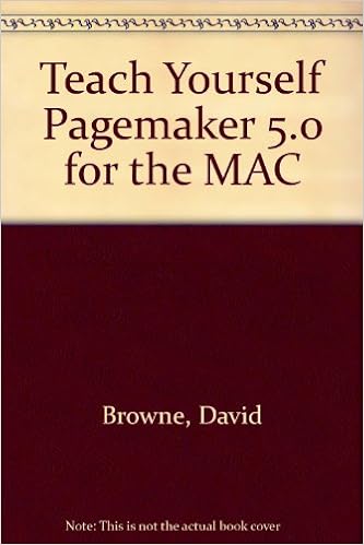 Teach Yourselfpagemaker 50 For The Mac David Browne -