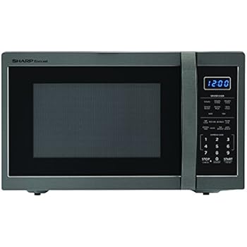 SHARP ZSMC1452CH 1,100 Watt Countertop Microwave Oven, 1.4 Cubic Foot, Black Stainless Steel