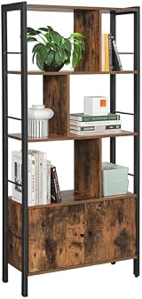 VASAGLE Bookshelf Storage Shelf Large Bookcase with Doors LBC022B01 view 11