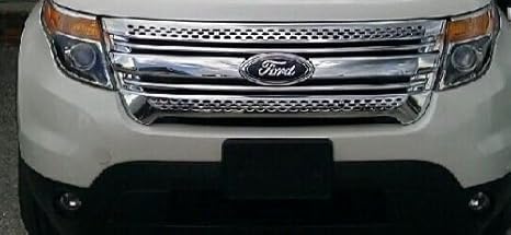 Amazon Com Oc Parts Ford Explorer Chrome Front Grille Fits 11 12 13 14 15 Ford Explorer Automotive