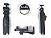 SOCIALITE Mini LED Photo Live Video Tabletop Ring Light Kit, Incl Tripod Stand, Selfie Stick Monopod, Bluetooth Remote, Universal Mounts iPhone 6 6s Plus Samsung & Large Smartphones Portable Dimmable
