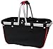 JanetBasket Large Aluminum Frame Basket, 18-Inch x 10-Inch x 9.5-Inch, Black/Red