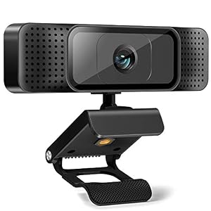 Webcam with Microphone, Web Camera 1080P Full HD USB Computer Camera, Laptop Desktop PC Camera 110 Degree Widescreen…