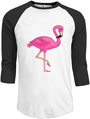 Men's Pink Flamingo Baseball T-Shirt