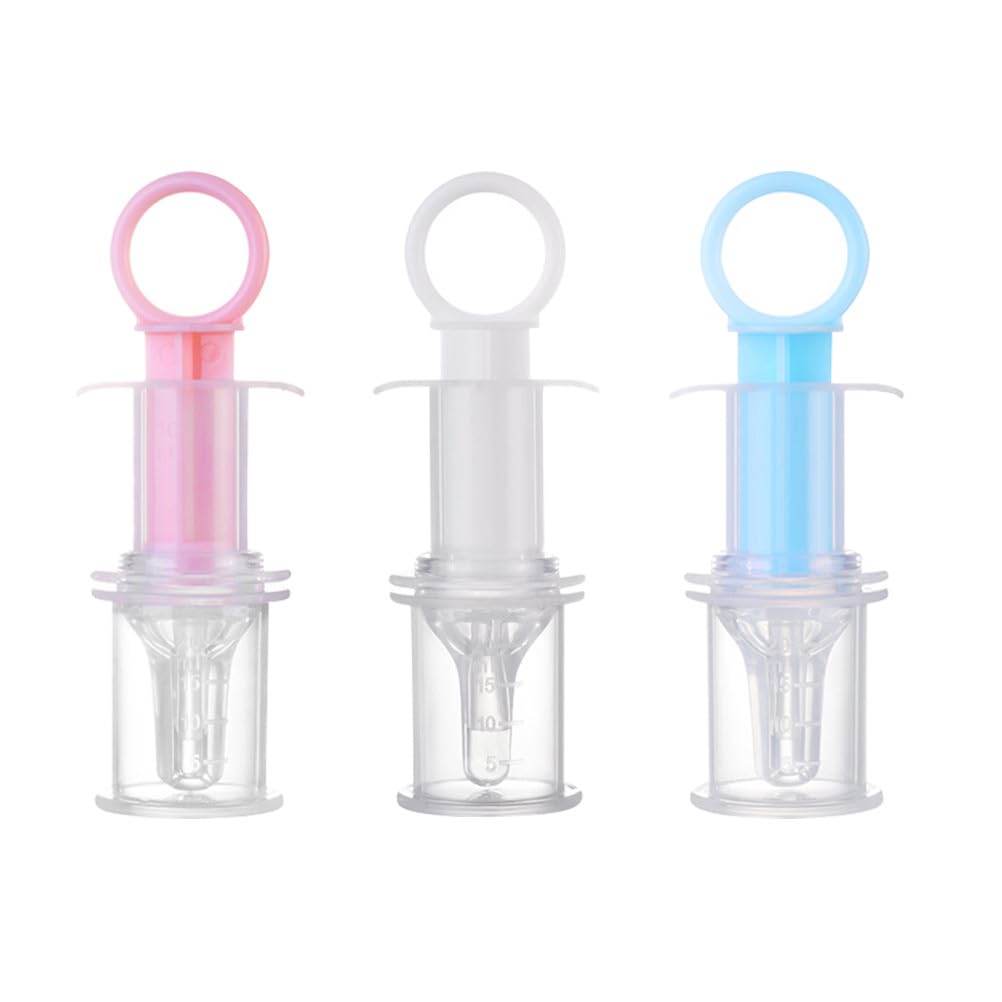 SUPVOX Baby Medicine Feeder Silicone Spoon Infant Liquid Medicine Dispenser Toddler Oral Feeding Tool 5.1 Inch for 3 Months