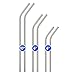 Elephix Stainless Steel Reusable Eco Friendly Drinking Straws, 8pc Set - (2) 10