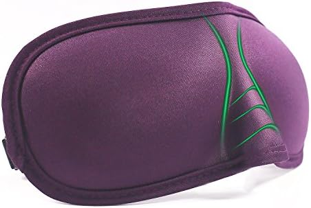 3D Sleeping Mask，JAKIELAX Soft Eye Masks &amp; Free Ear Plugs for Sleeping with Adjustable Strap for Men, Women, Girls, Kids-Ultimate Sleeping Aid for Travel Nap Shift Work - Purple
