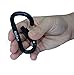Makhry 6PCS Aluminum D-Ring Locking Carabiner Clip Spring Snap Hook Camping Hooks Keychain Carabiner Hooks (Black)