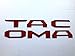 BDTrims | Tailgate Plastic Letters Inserts fits 2016-2019 Tacoma Models (Red)