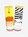 Pals Lion & Zebra Crazy Mismatched Socks - Cool Wild Animal Designs with Non-Slip Sole for Kids