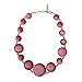 DL DiLiCa Women Statement Bib Necklace and Earring Set Charm Costume Choker Novelty Enamel Jewelry Set Red