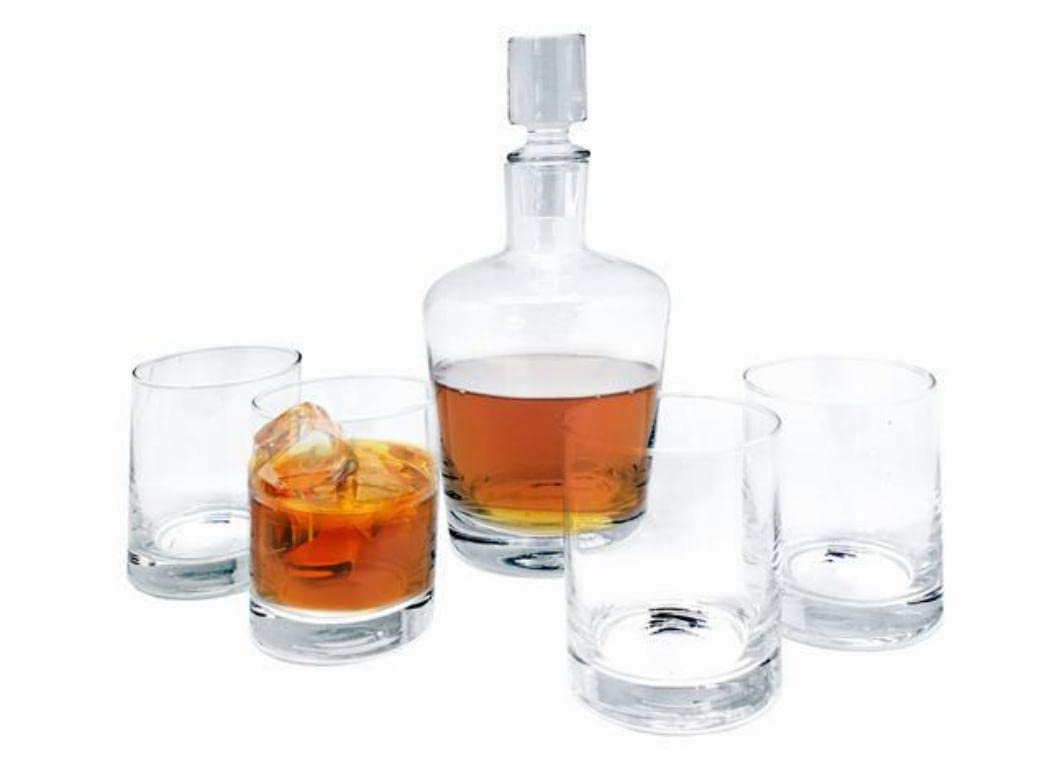 Vinbouquet FIA 362 Whisky set. Glass Whisky set including decanter and four tumblers