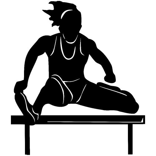 Track and Field Hurdles Decal Sticker - PEEL and STICK Graphic Sticker - Decorative Bumper Window Laptop Notebook Sticker