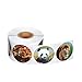 Chinco 500 Pieces Animal Stickers Zoo Animal Roll Stickers 1-1/2 Inch Self Adhesive Label Animal Shape Wall Decals for Kids Party Favors, 8 Styles