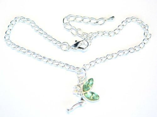 Arranview JewellerySilver Plated Childs Fairy Bracelet in Green