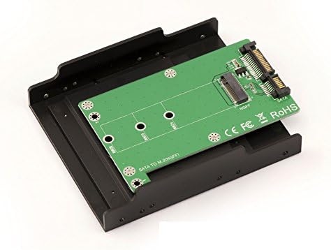 M2 (M.2 NGFF SATA type, B Key or B+M Key) to SATA 3.0 Adapter 3.5' mounting Frame - Global size of a 3.5" HDD