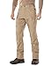 CQR Men's Flex Stretch Tactical Pants, Water Resistant Ripstop Cargo Pants, Lightweight EDC Outdoor Work Hiking Pants, Radiant Khaki, 34W x 32L