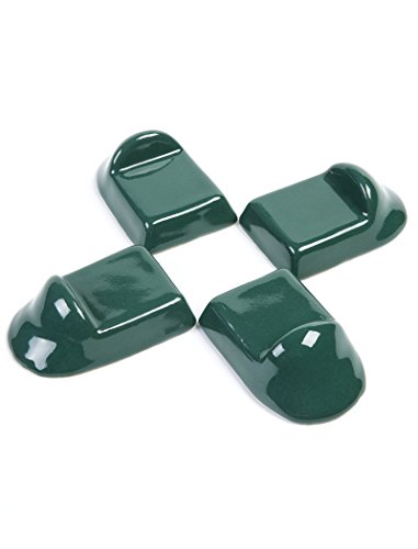 Ceramic Feet Accessories fit for Big Green Egg,SAROO Ceramic Grill Shoes for Large Green Egg ,Medium/XL bge Base Parts Set of 4