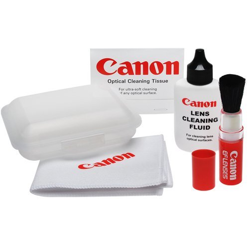 Canon Optical Digital Camera and Lens Cleaning Kit (Brush, Microfiber Cloth, Fluid and Tissue) for EOS