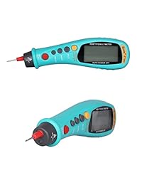 Bside ZT203 - Multímetro digital tipo bolígrafo (distancia automática, 6000 contadores, resistencia de voltaje CA CC, resistencia a la temperatura, medidor de temperatura NCV, con linterna)