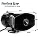 Zone Tech 7 Tone Sound Car Siren Horn with Mic PA Speaker System Emergency Sound Amplifier - Black 80W Emergency Sounds Electric Horn-Hooter/Ambulance/Siren/Traffic Sound with PA Microphone System