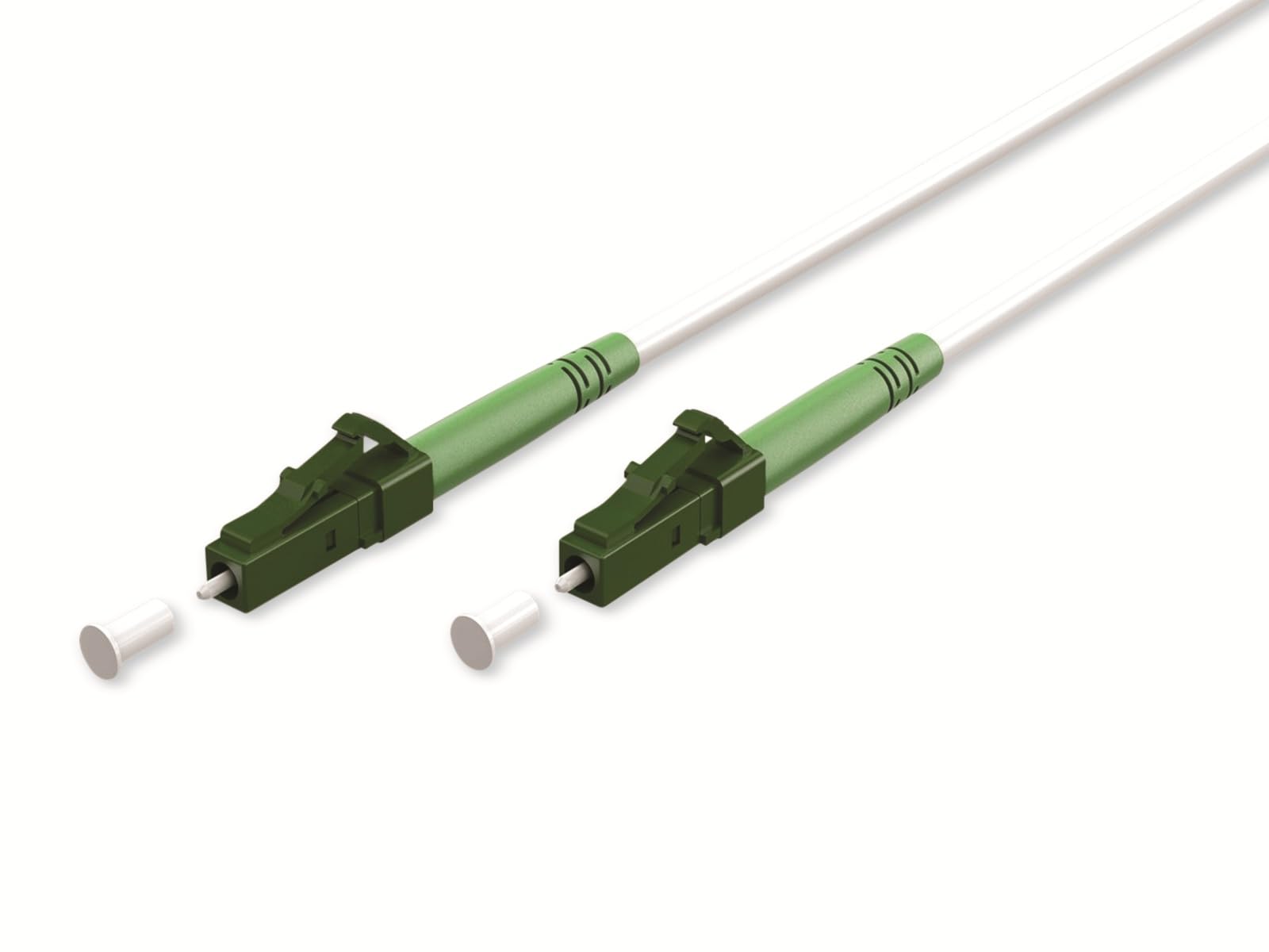 goobay 59587 Fibre Optic Cable (FTTH) / Singlemode (OS2) Simplex/LC APC (8°) Male to LC-APC (8°) Male/Light Wave Cable / 5 m