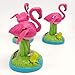 Flameer Solar Powered Bobbing Frog Flamingo Animal Figure Model - Fun Solar Science Toy Bobbleheads Home Desktop Car Halloween Decor