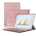 Keyboard Case iPad 9.7(6th Gen, 5th Gen) - iPad Air 2&1 - iPad Pro 9.7-360 Rotating - Detachable Keyboard - PU Leather Stand - iPad Case with Keyboard, (Rose Gold, 9,7)