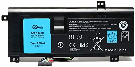 SKYSTYLE Replacement New Laptop G05YJ Battery For Dell Alienware 14 A14 M14X R4 14D-1528 ALW14D 0G05YJ Y3PN0 8X70T ALW14D-4828 11.1V 69WH