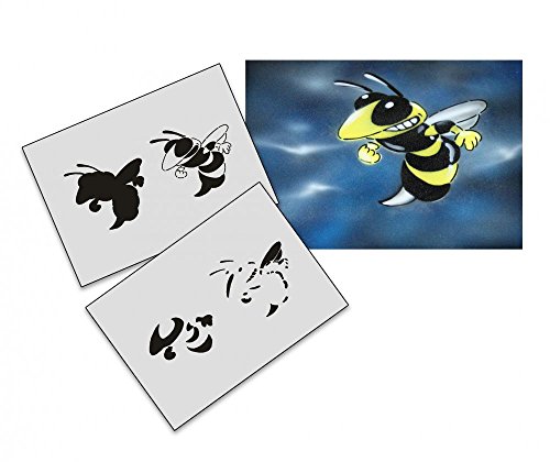 UMR-Design AS-018 Bee Airbrushstencil Step by Step Size S