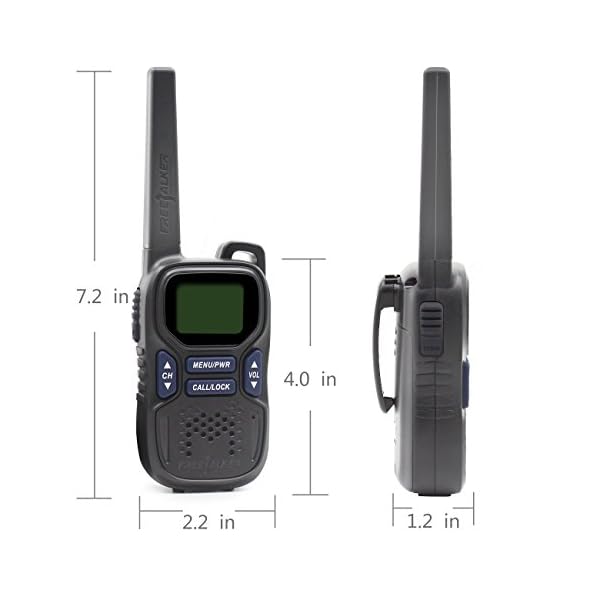 UOKOO-Walkie-Talkies-22-Channel-FRSGMRS-for-indoor-and-outdoor-1-Pair-Model-R9-Black