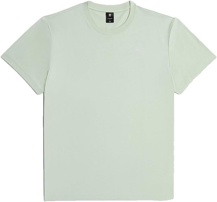 Raw C.V. Camiseta Base-s para Hombre, Color Verde (Pale Green D16411-336-c199), XL