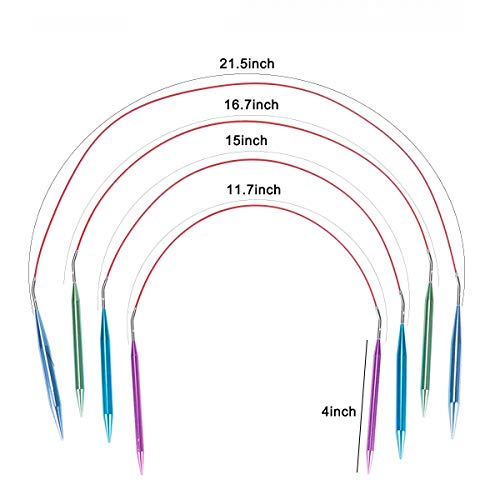 3 Aluminum+Circular+Knitting+Ergonomic+Interchangeable