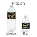 Black and Gold 50th Birthday Party Water Bottle Labels - 20 Stickers