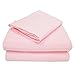 TL Care 100% Natural Cotton Jersey Knit 3-Piece Toddler Sheet Set, Pink, Soft Breathable, for Girls