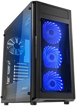 Microtel Computer AM8105 Gaming PC with Liquid Cooling Intel i7 8700k 3.7Ghz, 16GB DDR4, 3TB 7200RPM, Blu Ray, 800W PS, WiFi (Nvidia Geforce GTX 1050 TI 4GB)