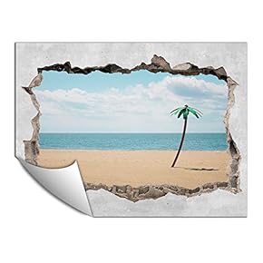 Wall Paper Small Wall Mural Creative 3D Photo Wall Art Removable Wall Decoration for Bedroom Living Room - 24x32 inches