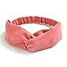 DRESHOW 10 Pack Boho Headbands for Women Girls Elastic Back Criss Cross Hair Band Twisted Head Wrap Solid Hair Accessories