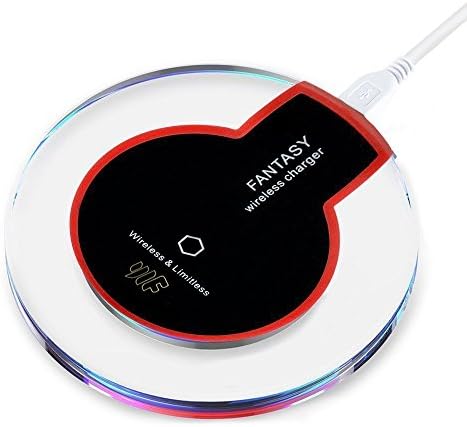 Wireless Charger, Gangtailong Wireless Charging Pad for Samsung Note 8, S8/S8 Plus/S7/S7 Edge/S6, iPhone 8/8 Plus, iPhone X, Nexus 7/6/5/4, Nokia Lumia 920, LG Optimus Vu2 Black