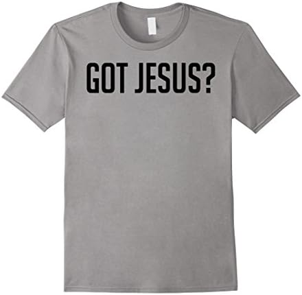 Mens Crew Neck T-shirt| Got Jesus? Small Slate