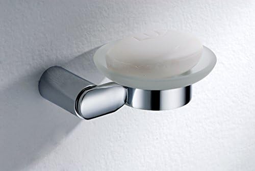 Flas Home Classy Soap Dish, Solid Brass, Polished Chrome Finish