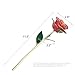 DEFAITH 24K Gold Dipped Real Rose Gifts, Best Wedding Anniversary Valentines Day Love Gift for Her Wife Girlfriend Spouse, Rainbow with Stand