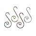 Waldd 120 Pieces Christmas Ornament Hooks Metal Wire Hooks Ornament Hangers for Christmas Tree Decoration
