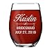 My Personal Memories, Monogrammed Personalized Stemless Wine Glasses for Bridesmaid, Engraved Customized