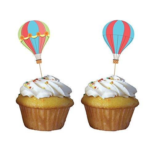 Creative Converting Up, Up & Away Cupcake Picks (12 Count)