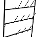 Sorbus Mug Rack Cup Holder - Wall Mounted Home Storage Mug Hooks with 5-Tier Display Organizer for Coffee Mugs, Tea Cups, Mason Jars, and More – Holds 18 Mugs – Black Metal