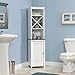 Sauder Caraway Linen Tower, Soft White finish