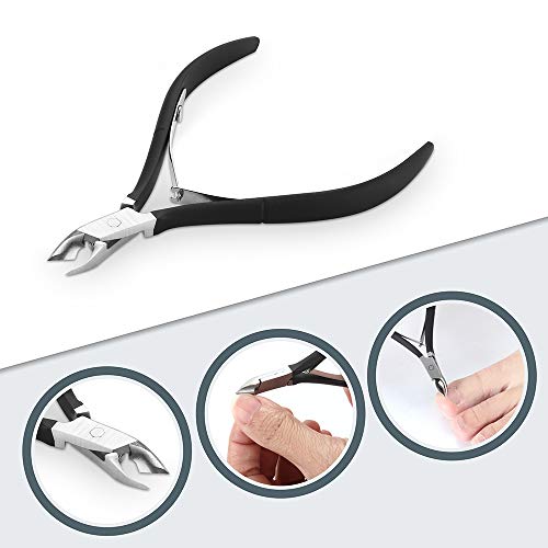 Cuticle Nipper with Cuticle PusherProfessional Grade Stainless Steel Cuticle Remover & Cutter